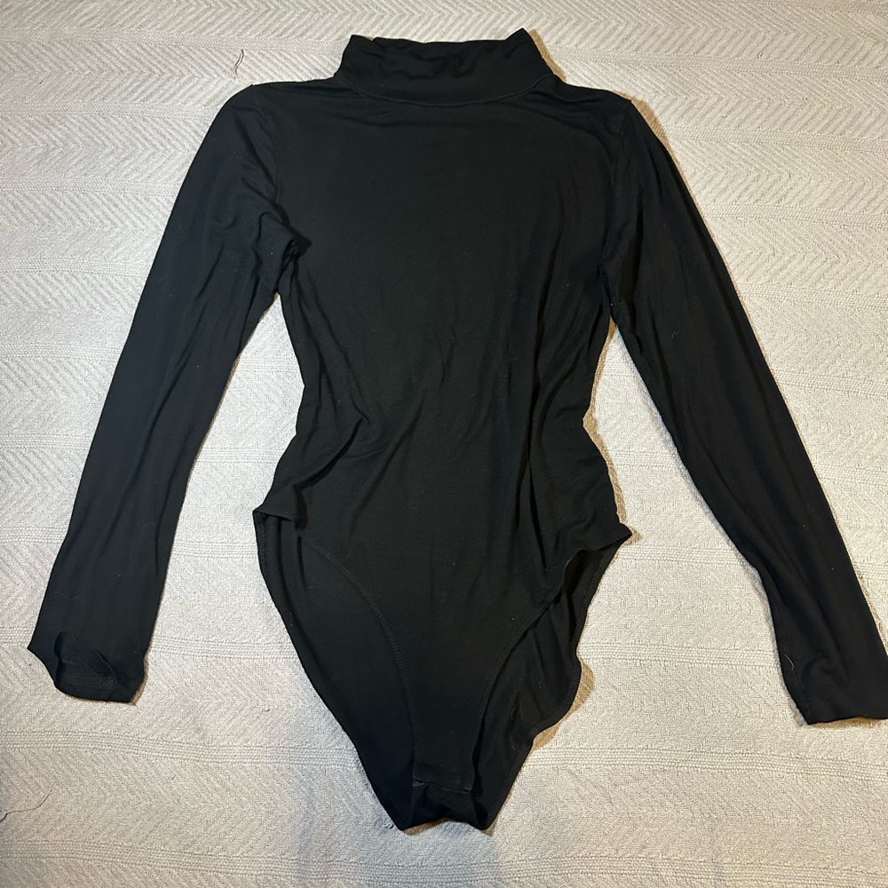 Black Long Sleeve Kids One Piece